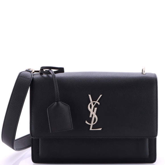 Saint Laurent Medium Sunset Satchel Leather - Picture 1 of 5